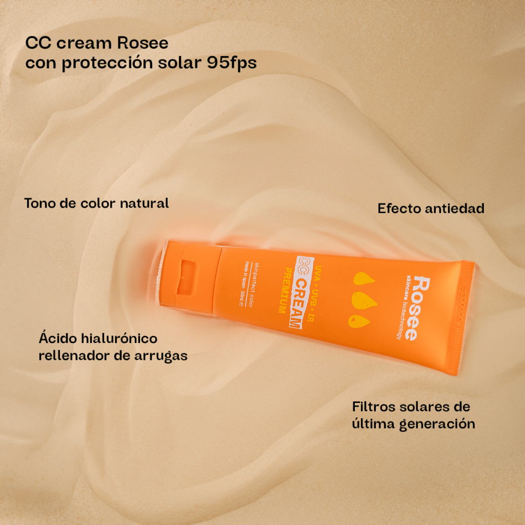CC Cream Rosee: protección solar avanzada y una cobertura natural para una piel luminosa y saludable.
